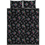 Om Sign Pattern Print Quilt Bed Set