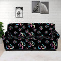 Om Sign Pattern Print Sofa Cover