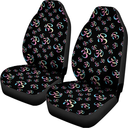 Om Sign Pattern Print Universal Fit Car Seat Covers