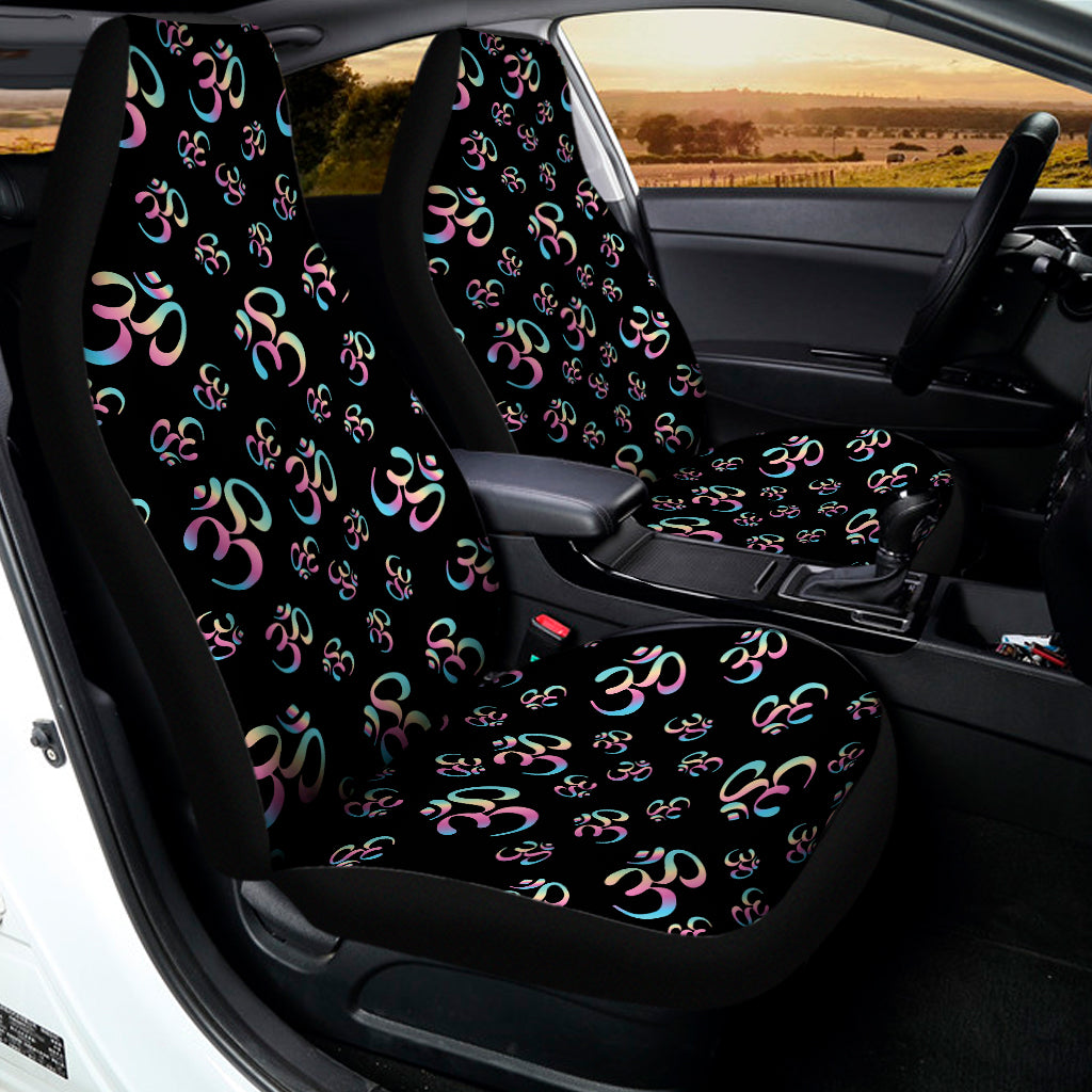 Om Sign Pattern Print Universal Fit Car Seat Covers