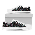 Om Sign Pattern Print White Low Top Sneakers