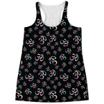 Om Sign Pattern Print Women's Racerback Tank Top