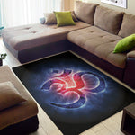 Om Sign Print Area Rug