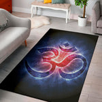 Om Sign Print Area Rug