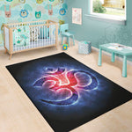 Om Sign Print Area Rug
