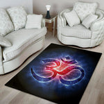 Om Sign Print Area Rug