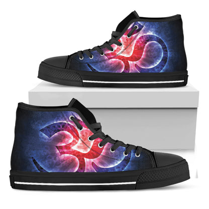 Om Sign Print Black High Top Shoes