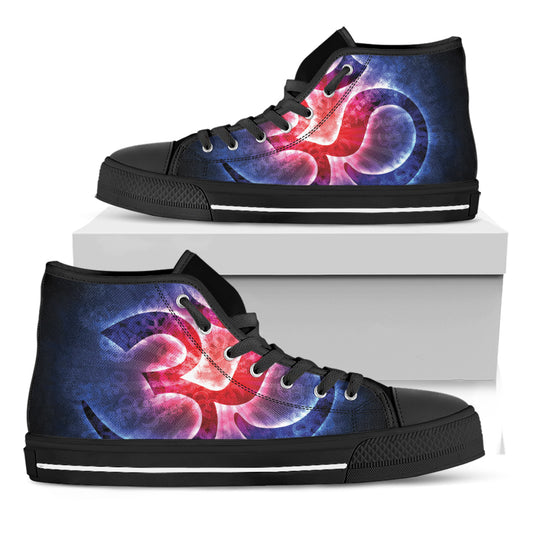 Om Sign Print Black High Top Shoes