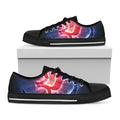 Om Sign Print Black Low Top Sneakers