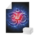 Om Sign Print Blanket