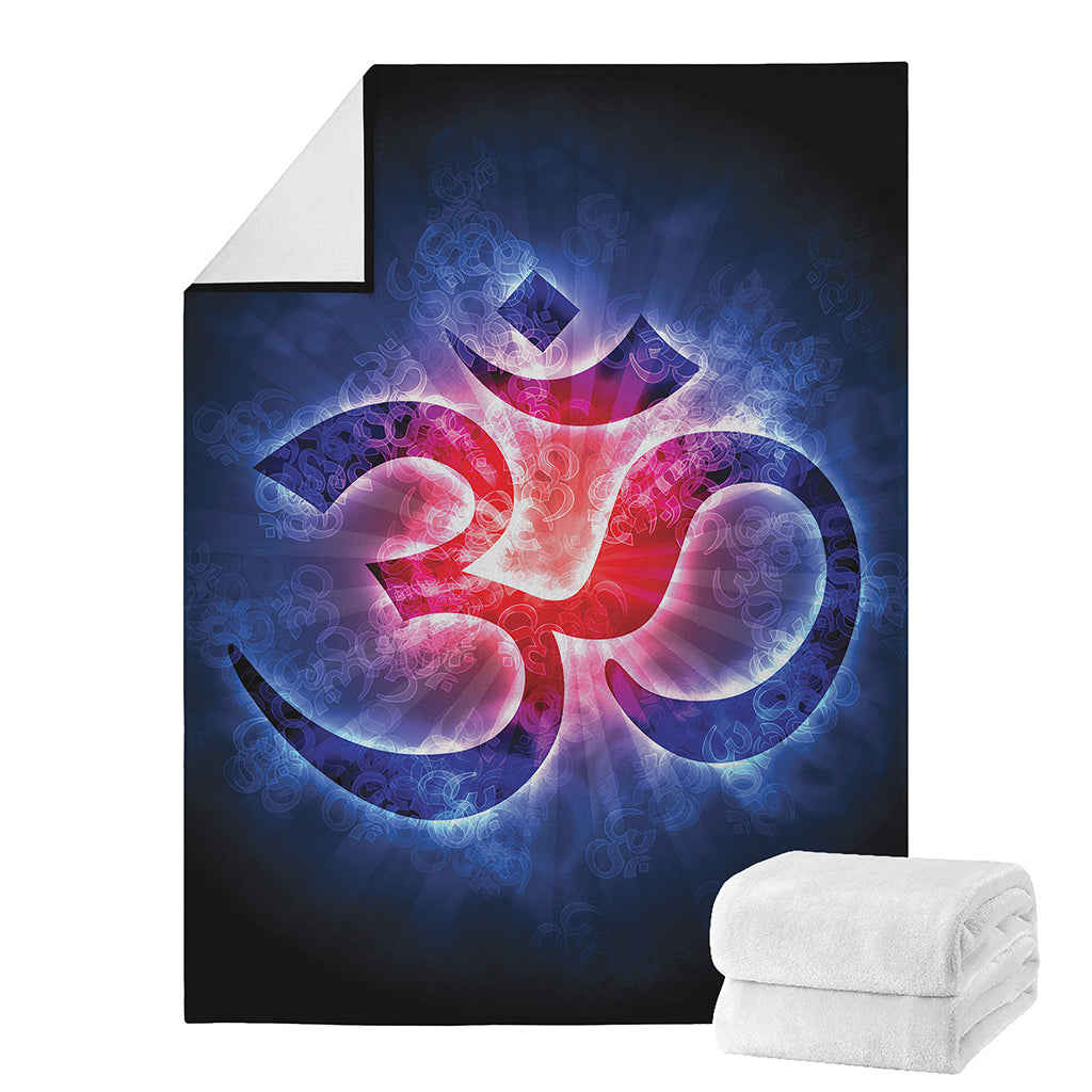 Om Sign Print Blanket