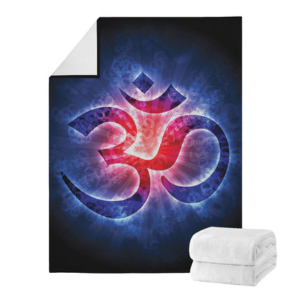 Om Sign Print Blanket