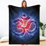 Om Sign Print Blanket
