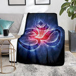 Om Sign Print Blanket