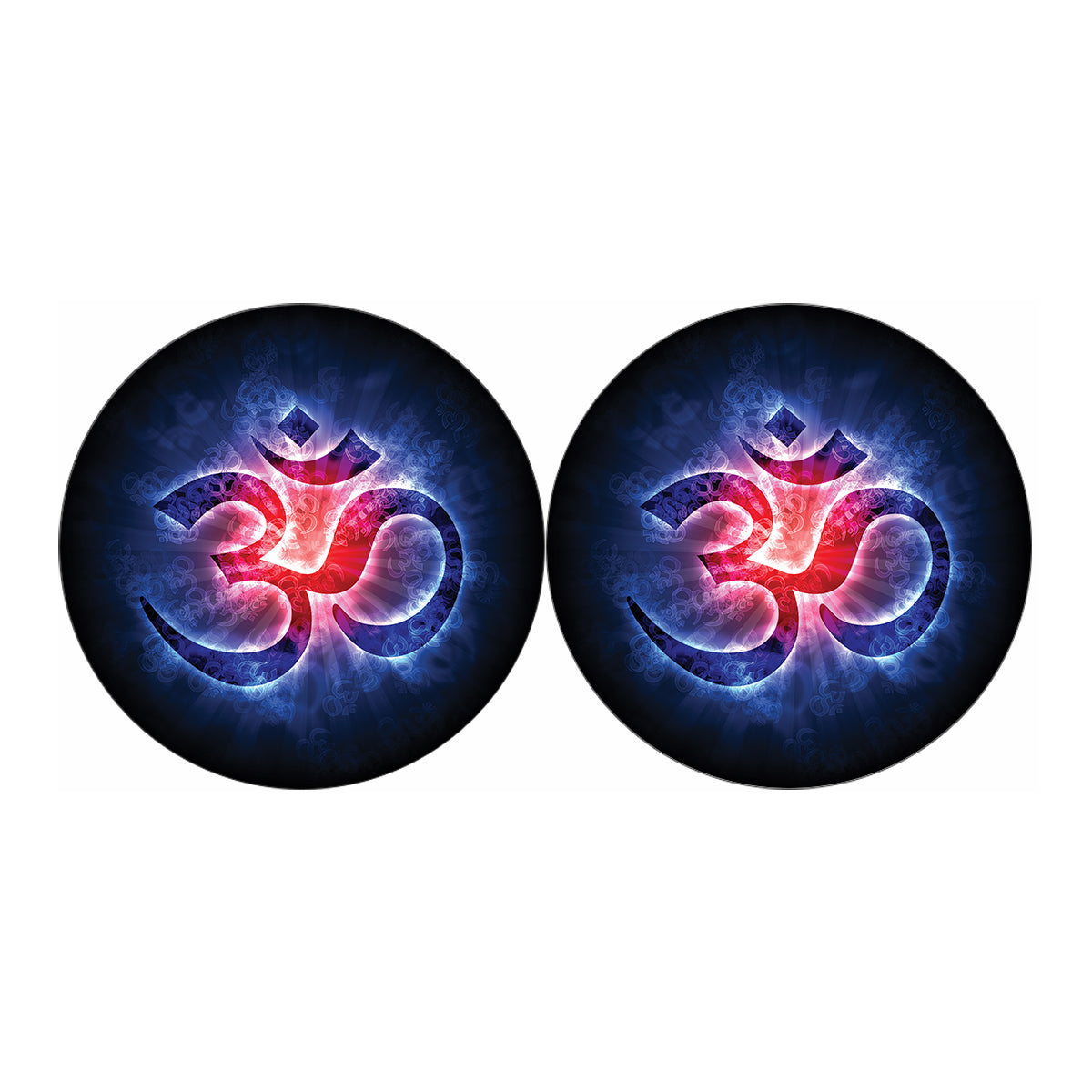 Om Sign Print Car Coasters
