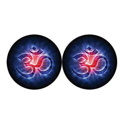 Om Sign Print Car Coasters