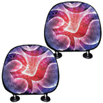 Om Sign Print Car Headrest Covers