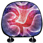 Om Sign Print Car Headrest Covers
