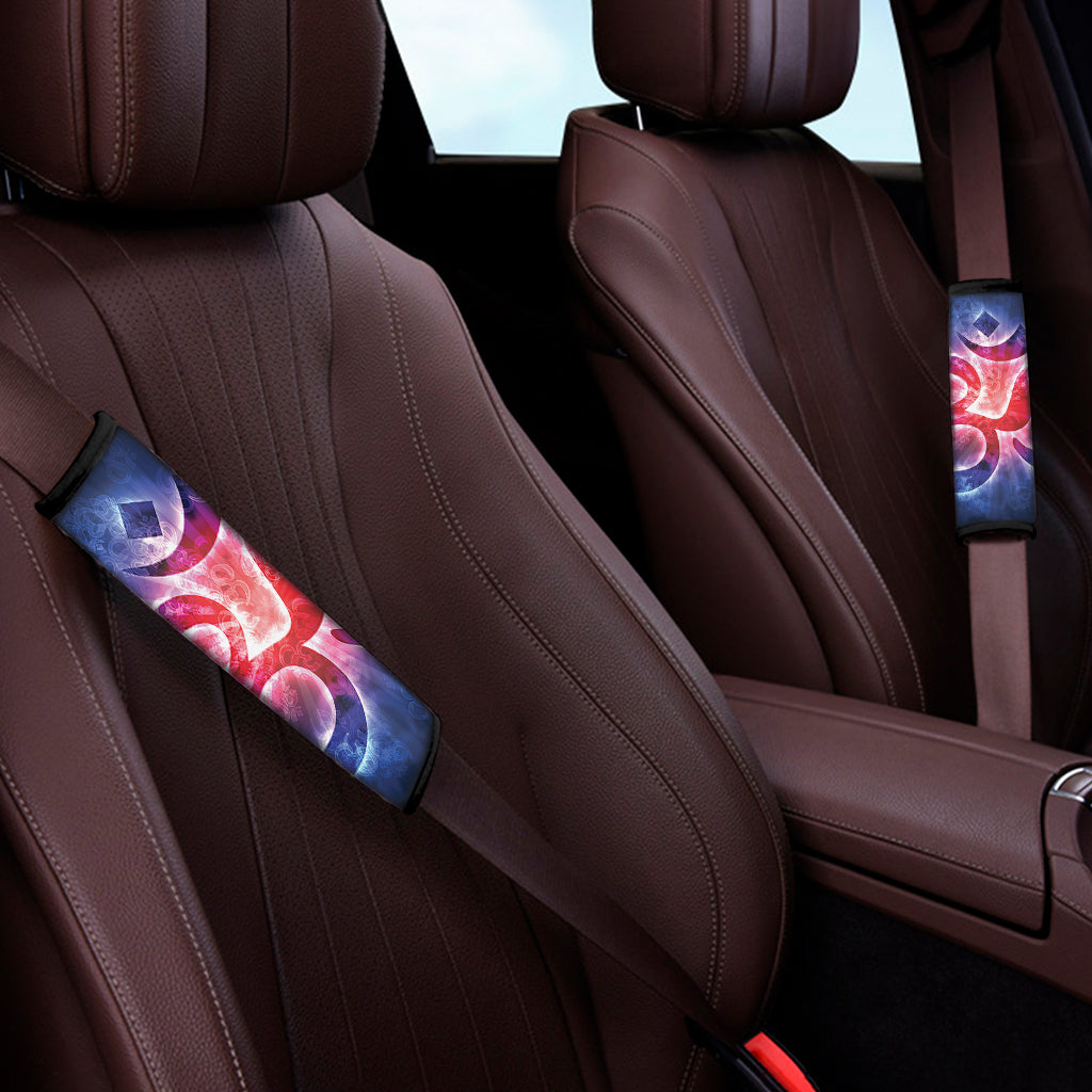 Om Sign Print Car Seat Belt Covers