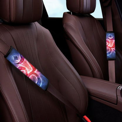 Om Sign Print Car Seat Belt Covers