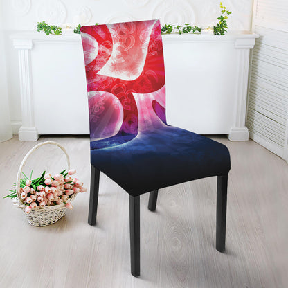 Om Sign Print Dining Chair Slipcover