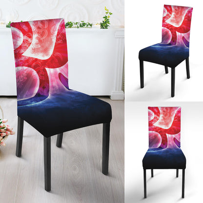 Om Sign Print Dining Chair Slipcover