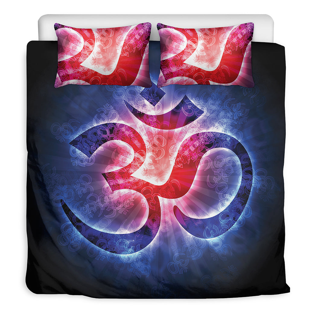 Om Sign Print Duvet Cover Bedding Set