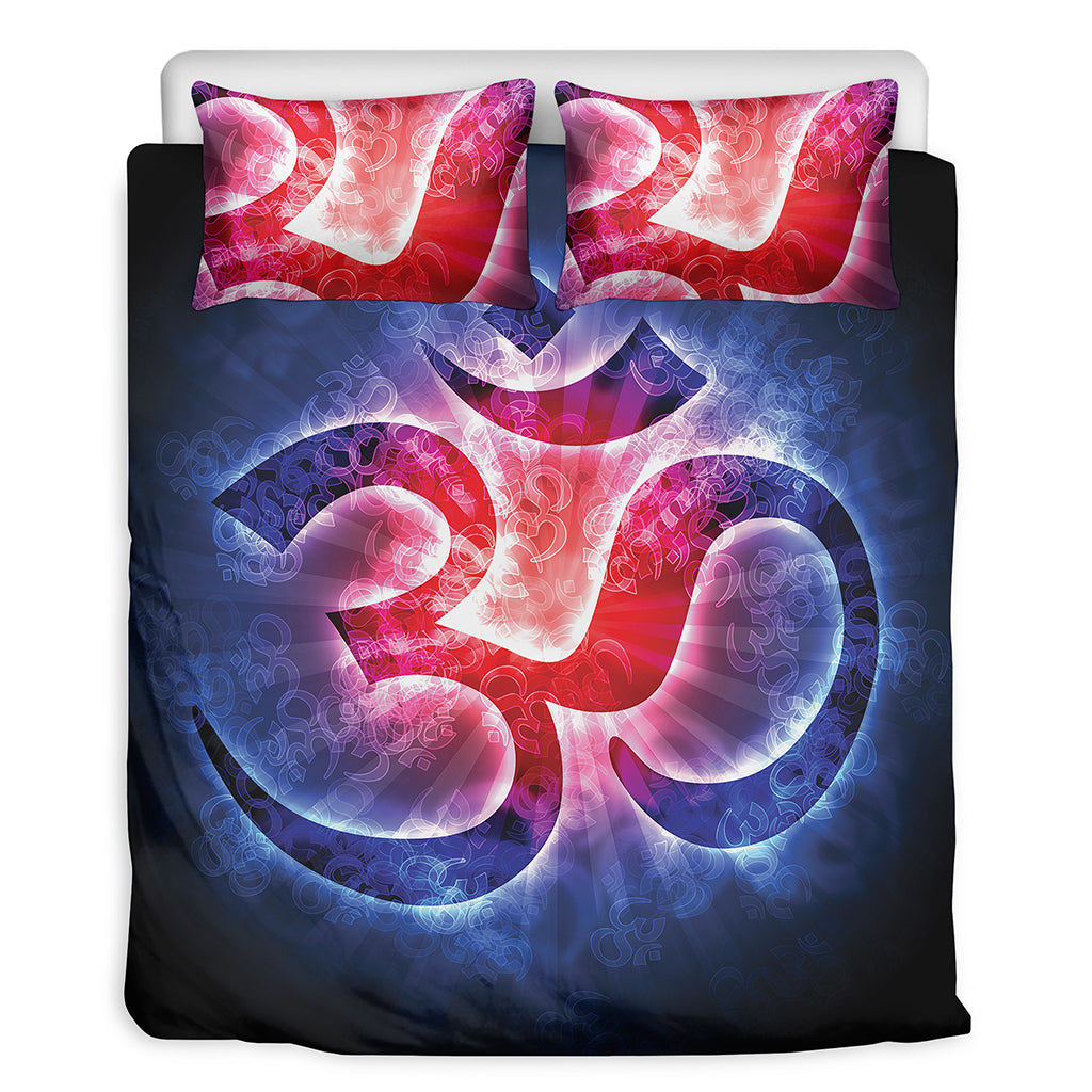 Om Sign Print Duvet Cover Bedding Set