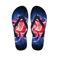 Om Sign Print Flip Flops