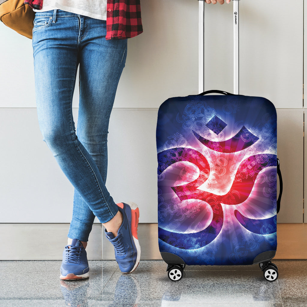 Om Sign Print Luggage Cover
