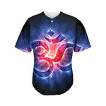 Om Sign Print Men's Baseball Jersey