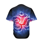 Om Sign Print Men's Baseball Jersey