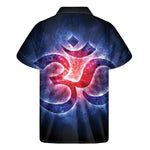 Om Sign Print Men's Short Sleeve Shirt