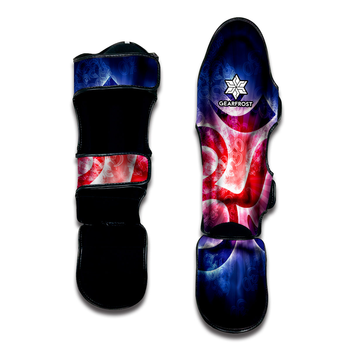 Om Sign Print Muay Thai Shin Guard