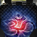 Om Sign Print Pet Car Back Seat Cover