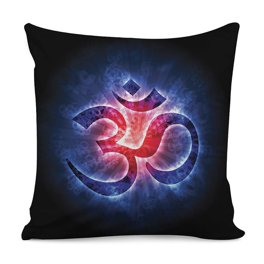 Om Sign Print Pillow Cover