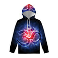 Om Sign Print Pullover Hoodie