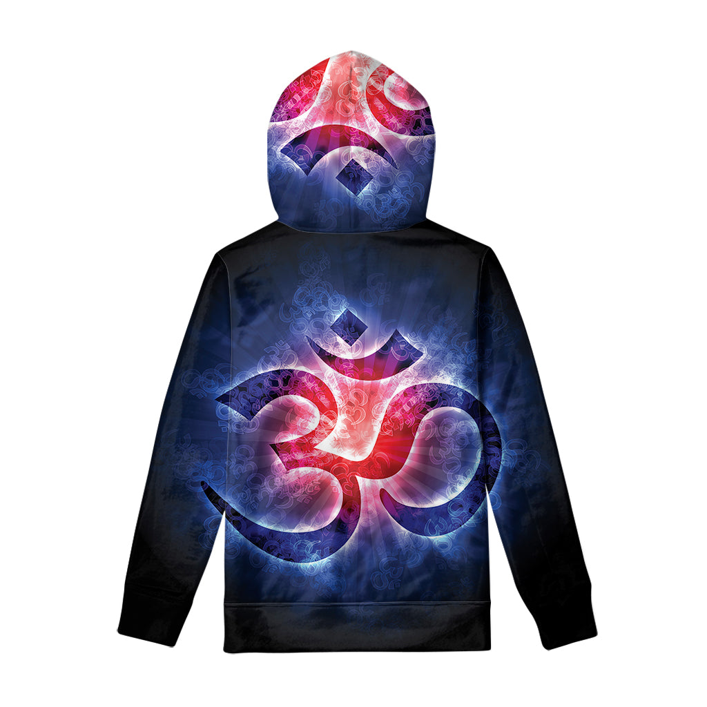 Om Sign Print Pullover Hoodie