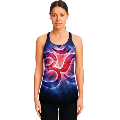 Om Sign Print Women's Racerback Tank Top