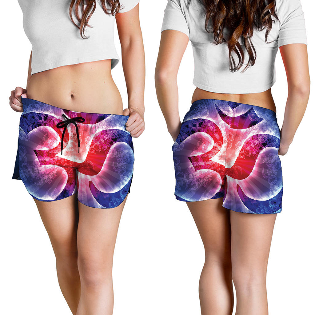 Om Sign Print Women's Shorts