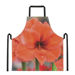 Orange Amaryllis Print Apron