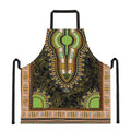 Orange And Black African Dashiki Print Apron