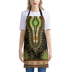 Orange And Black African Dashiki Print Apron