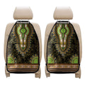 Orange And Black African Dashiki Print Car Seat Organizers