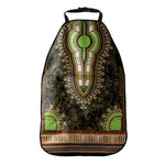 Orange And Black African Dashiki Print Car Seat Organizers