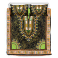 Orange And Black African Dashiki Print Duvet Cover Bedding Set