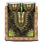 Orange And Black African Dashiki Print Duvet Cover Bedding Set
