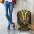 Orange And Black African Dashiki Print Luggage Cover