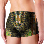 Orange And Black African Dashiki Print Men's Boxer Briefs