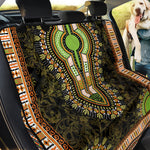 Orange And Black African Dashiki Print Pet Car Back Seat Cover